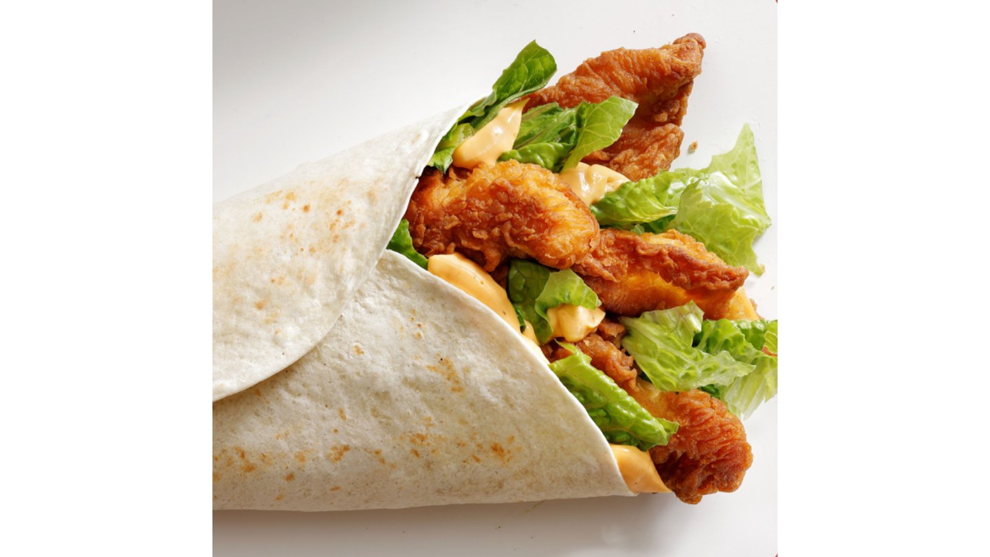 Wrap Chicken Hot Strips,  185g.