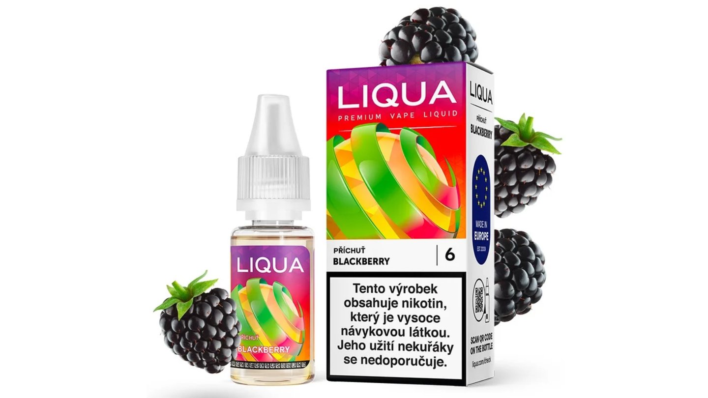 LIQUA Premium Vape Liquid:  Blackberry 6