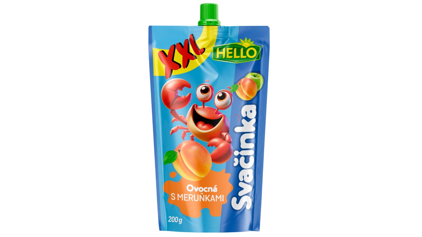 Svačinka/Fruit Purée APRICOT + APPLE  200g