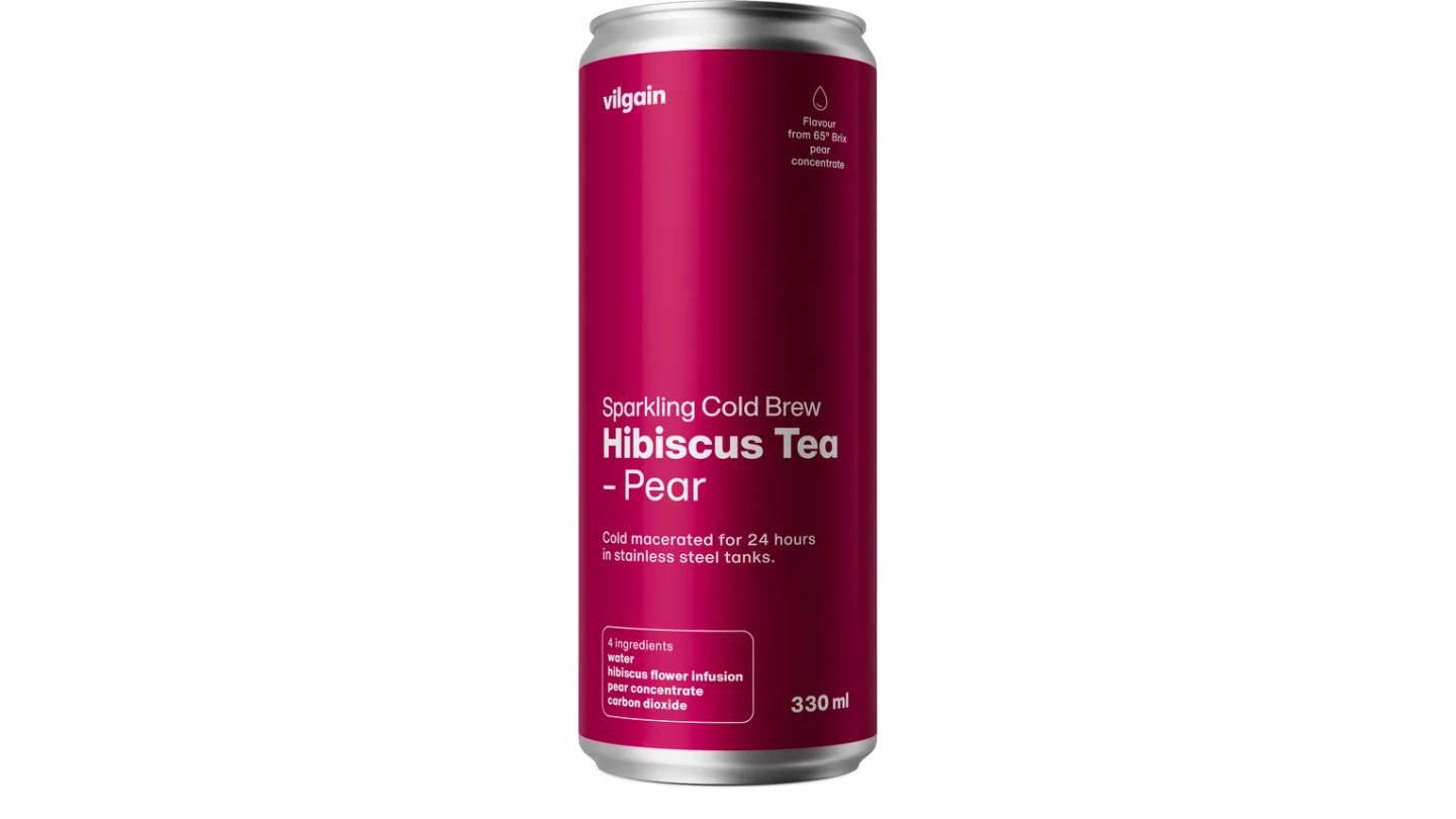 Cold Brew ibiškový čaj ⁠–⁠ Hruška