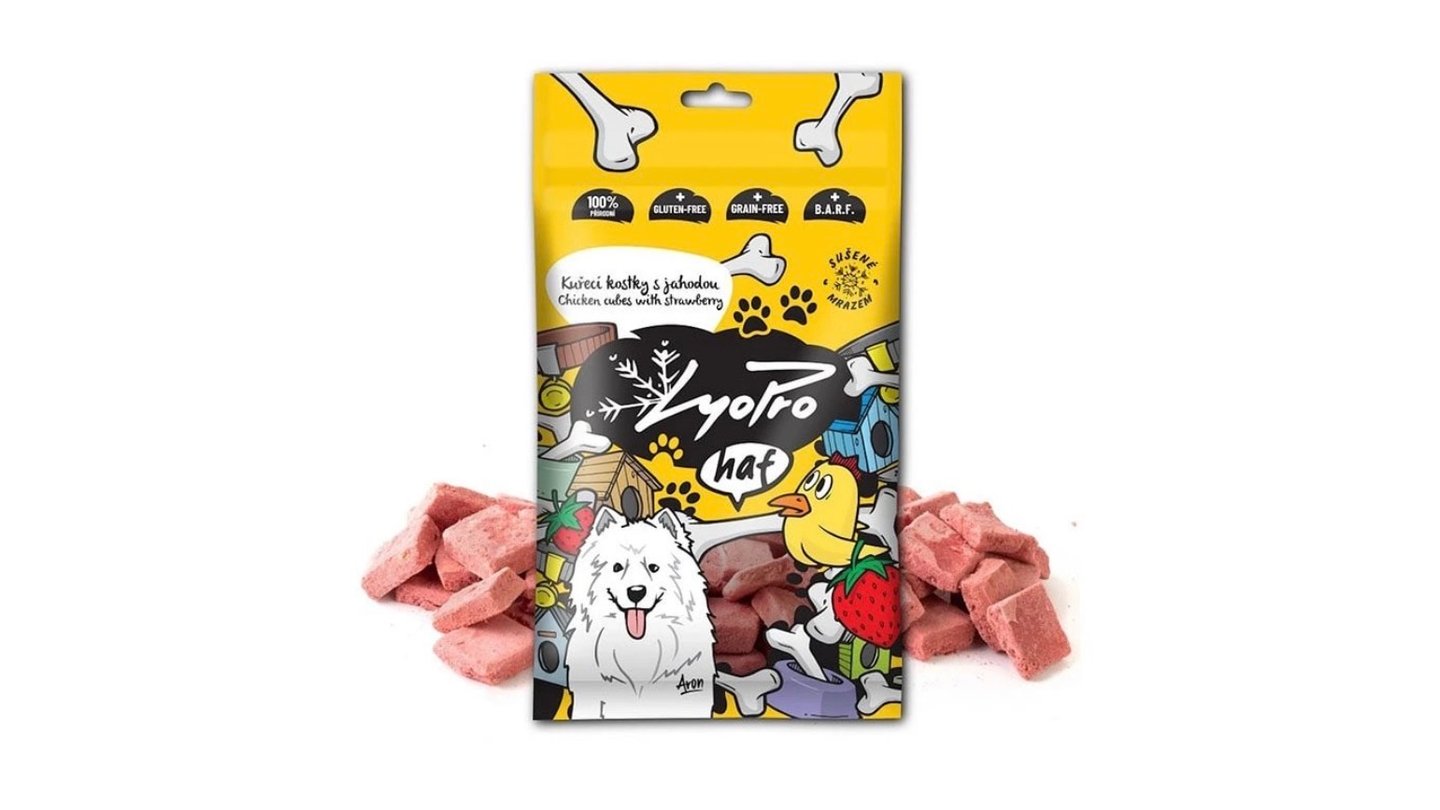 Kuřecí kostky s jahodou
