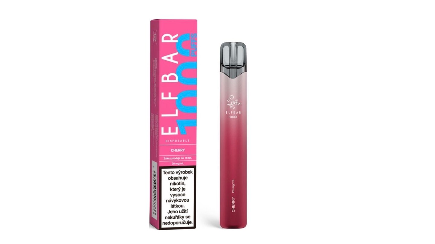 Elf Bar 1000 elektronická cigareta 20mg Cherry CZ