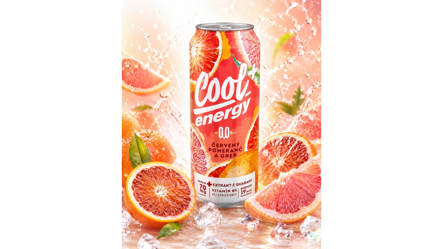 Cool +Energy, Red Orange & Grapefruit (BEER)  0,5l
