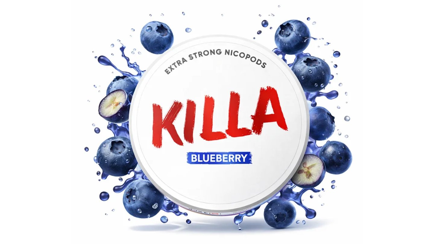 KILLA Blueberry Extra Strong  (20 sáčků/pouches)