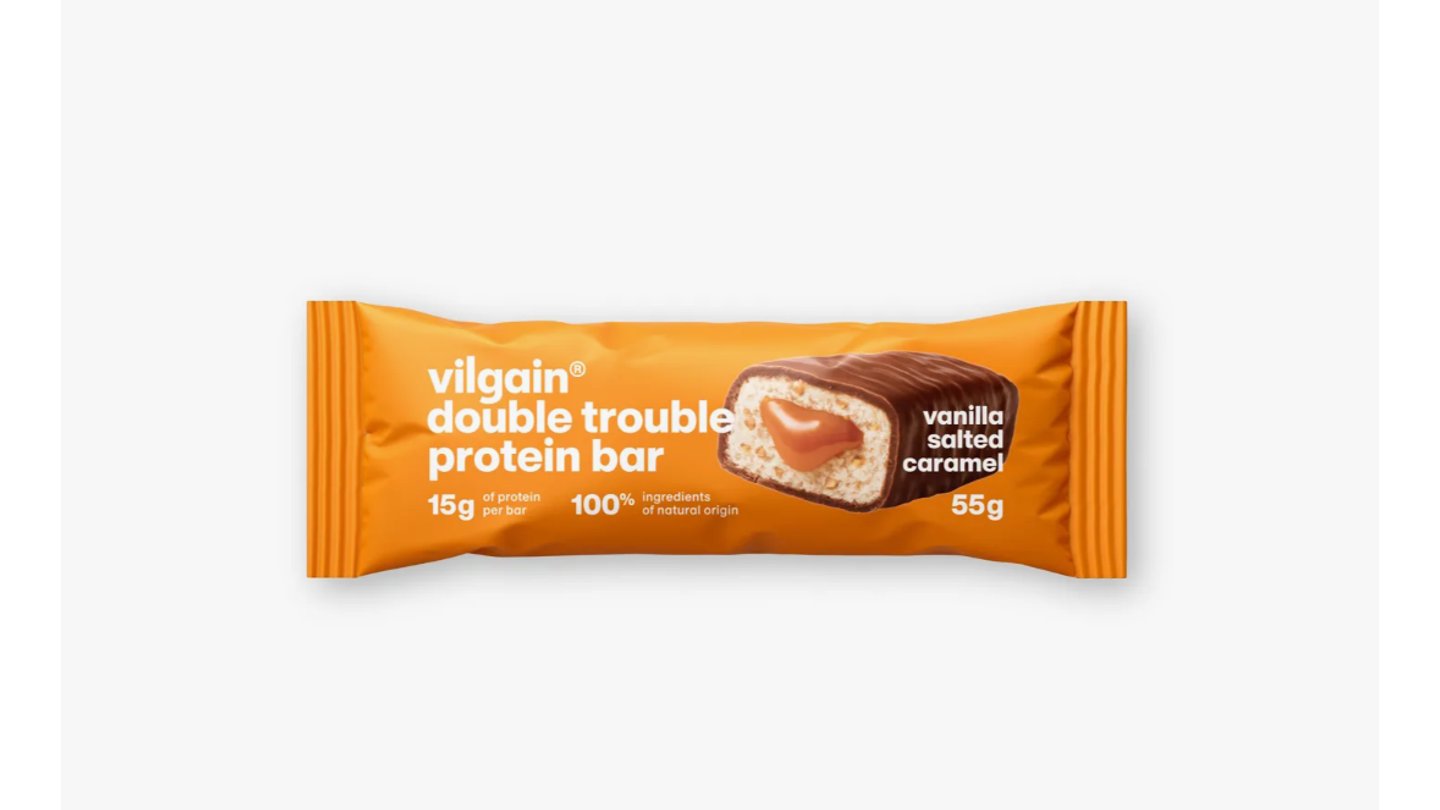  Double Trouble Protein Bar - Vanilka se slaným karamelem