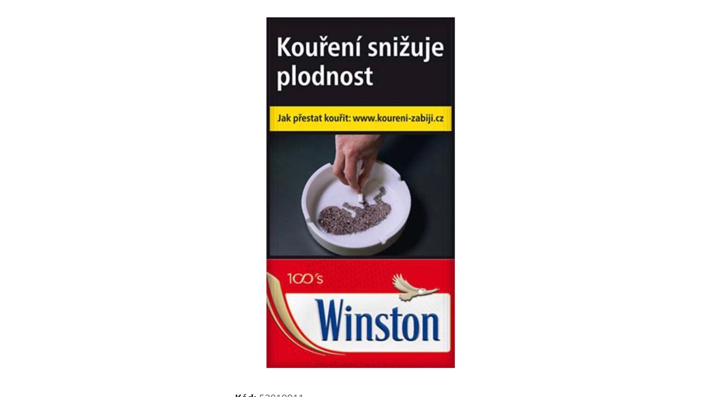 Winston Red 100 U161Kč