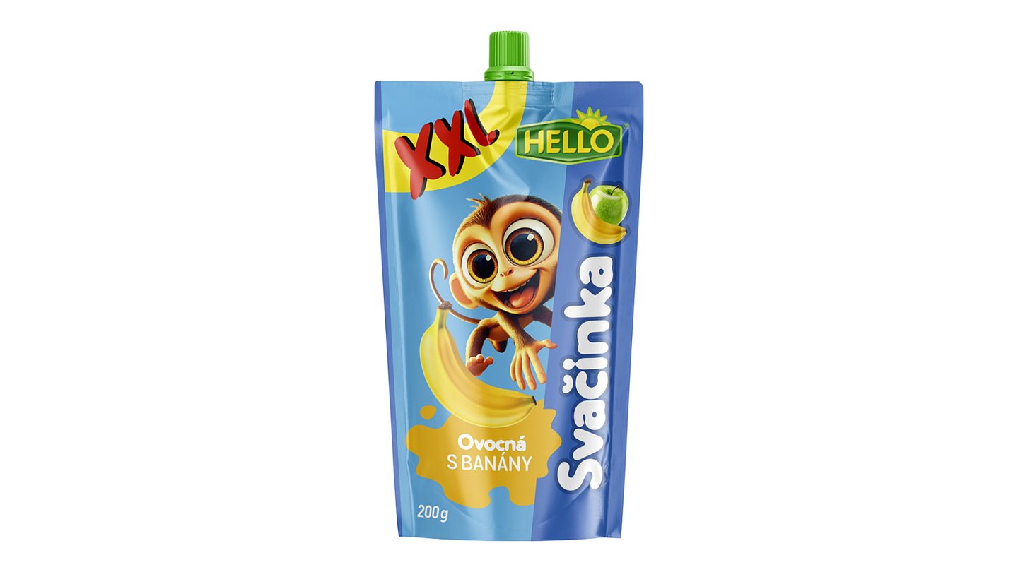 Svačinka/Fruit Purée BANANA + APPLE  200g