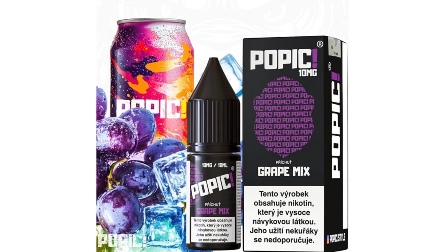 LIQUID POPIC! SALT GRAPE MIX 10ML-20MG