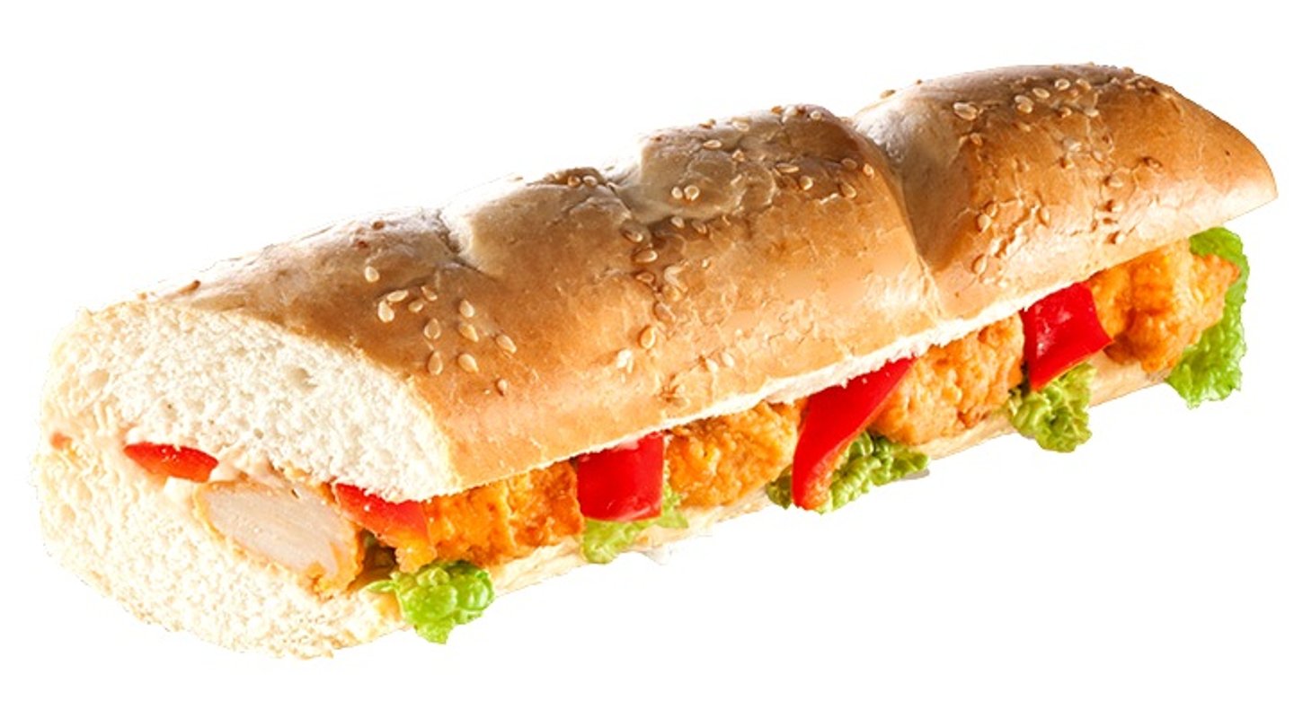 Bageta Kuřecí v těstíčku / Chicken in Batter,  165g