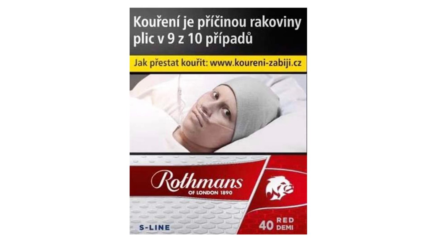 Rothmans S-Line Red 40ks KS U300Kč